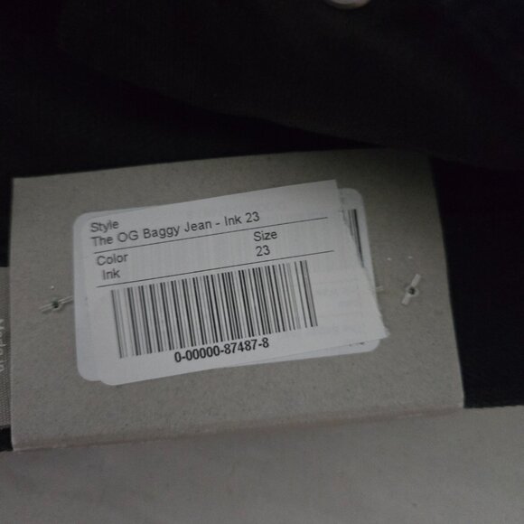 Everlane The OG Baggy Jean Ink Wash Dark Blue 23 - Picture 4 of 5